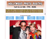 Tablet Screenshot of hollywoodfotobooths.com